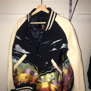 Dershutz Woven Embroderied Varsity Jacket